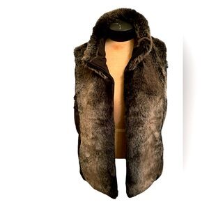 Kristen Blake reversible fur vest Medium